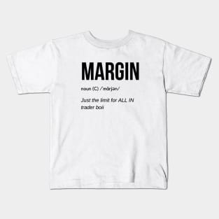 MARGIN Definition (Black) Kids T-Shirt